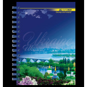 Зошит для нотаток в клітинку А6 з твердою ламінованою обклад...