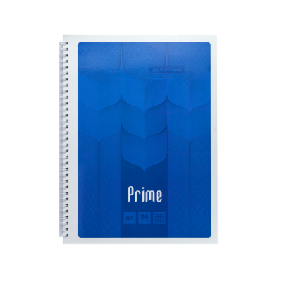 Зошит для нотаток PRIME А4 96 аркушів клітинка картонна обкладинка синій Зошит для нотаток PRIME А4 96 аркушів клітинка картонна обкладинка синій