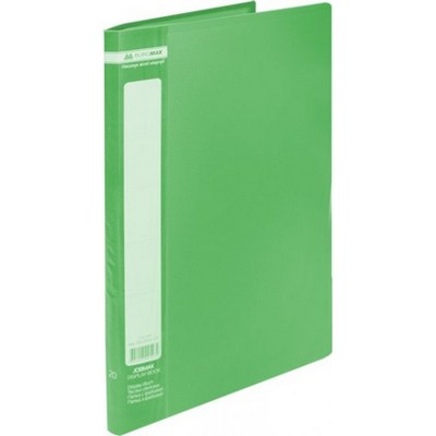 Папка с 20 файлами А4 JOBMAX зеленый Папка с 20 файлами А4 JOBMAX зеленый