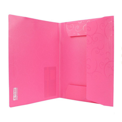 Папка пластиковая А5 на резинках BAROCCO розовый Папка пластиковая А5 на резинках BAROCCO розовый