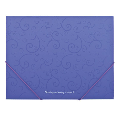 Папка пластикова А5 на гумках BAROCCO фіолетовий Папка пластикова А5 на гумках BAROCCO фіолетовий