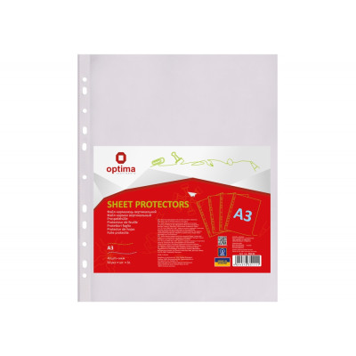 Файл для документов А3 Optima фактура "глянец" 40 мкм вертикальный Файл для документов А3 Optima фактура "глянец" 40 мкм вертикальный