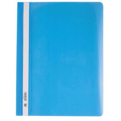 Швидкозшивач пластиковий Buromax А4 PP блакитний з прозорим верхом Швидкозшивач пластиковий Buromax А4 PP блакитний з прозорим верхом
