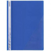 Скоросшиватель с угловым карманом синий
