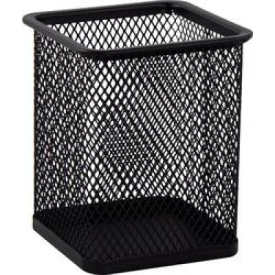 Підставка для ручок квадратна 80х80х95 мм металева чорна Підставка для ручок квадратна 80х80х95 мм металева чорна