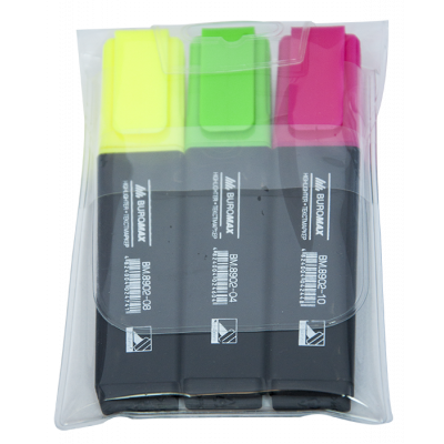 Комплект з 3 текст-маркеров JOBMAX Buromax Комплект з 3 текст-маркеров JOBMAX Buromax