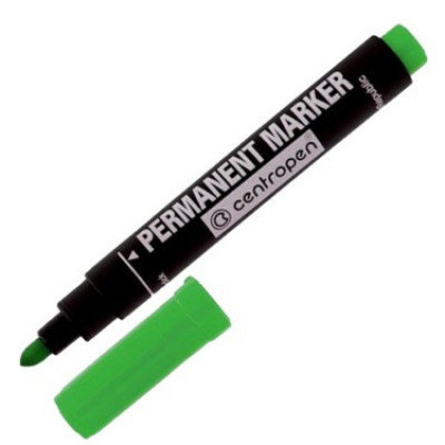 Маркер водостойкий Permanent CENTROPEN круглый зеленый 2,5 мм Маркер водостойкий Permanent CENTROPEN круглый зеленый 2,5 мм
