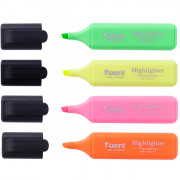 Маркер текстовий Highlighter 2531-A 1-5 мм клиноподібний набір з 4-х кольорів