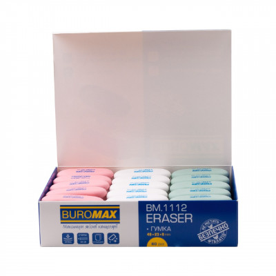 Ластик овальный 49х23х9 мм Buromax1112 Ластик овальный 49х23х9 мм Buromax1112