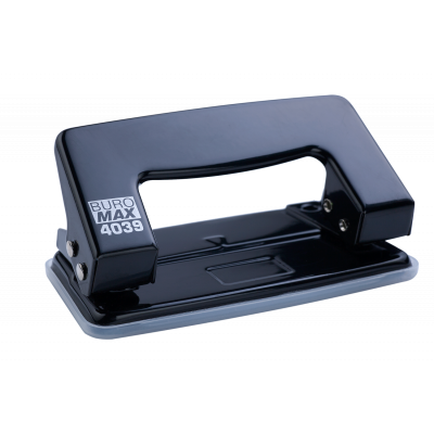 Дырокол металлический JOBMAX до 10 листов черный Дырокол металлический JOBMAX до 10 листов черный