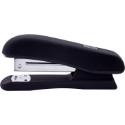 Степлер пластиковый BUROMAX RUBBER TOUCH 20 листов скобы №24;26 127х54х33мм черный