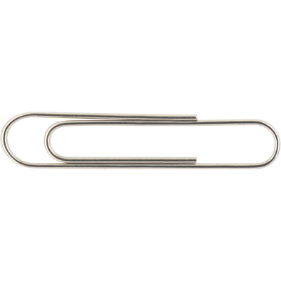 Скрепки никелированные 50 мм 100 штук Скрепки никелированные 50 мм 100 штук