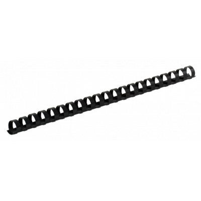 Пластикова пружина для палітурки BUROMAX А4 500 аркушів овальна чорна Пластикова пружина для палітурки BUROMAX А4 500 аркушів овальна чорна