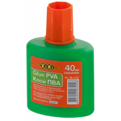 Клей ПВА 40 мл. з пензликом Клей ПВА 40 мл. з пензликом