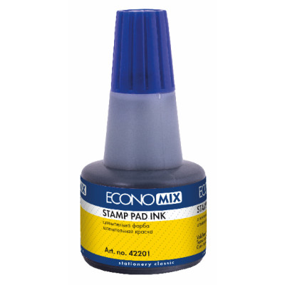 Фарба штемпельна синя 30 мл Economix Фарба штемпельна синя 30 мл Economix