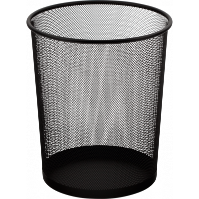 Корзина для бумаг круглая 295x238x345 мм, металлическая, черная Buromax (Im) Корзина для бумаг круглая 295x238x345 мм, металлическая, черная Buromax (Im)