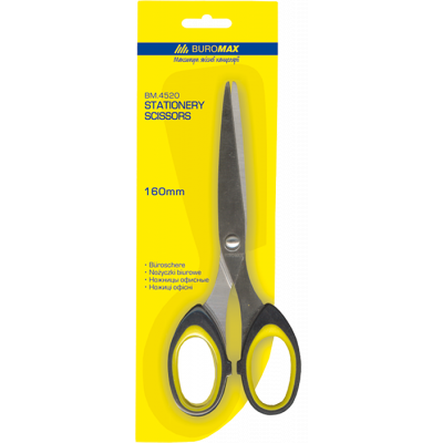 Ножиці суцільнометалевi, руч. з гумов. вставками, 160мм Ножиці суцільнометалевi, руч. з гумов. вставками, 160мм