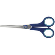 Ножиці BUROMAX 175мм з гумовими вставками