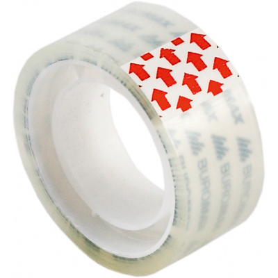 Клейкая лента канцелярская 18 мм х 10м 1штука прозрачная Buromax Клейкая лента канцелярская 18 мм х 10м 1штука прозрачная Buromax