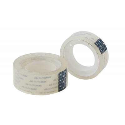 Клейка стрічка канцелярська BUROMAX 12мм х 10м 12 штук прозора Клейка стрічка канцелярська BUROMAX 12мм х 10м 12 штук прозора