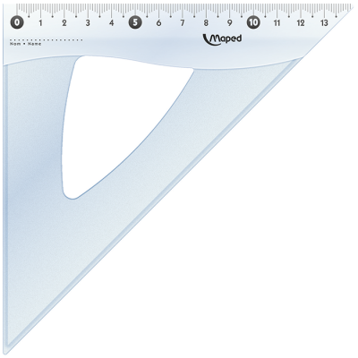 Угольник пластиковый ESSENTIALS 210 мм гипотенуза прозрачный Угольник пластиковый ESSENTIALS 210 мм гипотенуза прозрачный