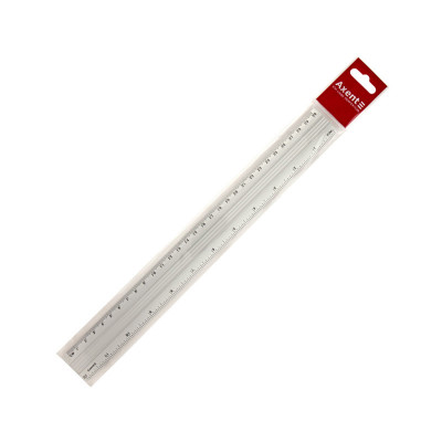 Лінійка алюмінієва Axent 30 см дві шкали Лінійка алюмінієва Axent 30 см дві шкали