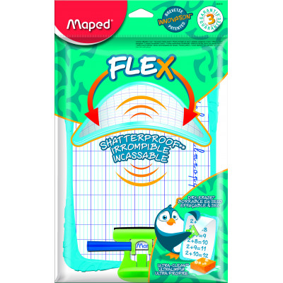 Доска для рисования Shatterproof с комплектом, двухсторонняя, блистер Maped Доска для рисования Shatterproof с комплектом, двухсторонняя, блистер Maped