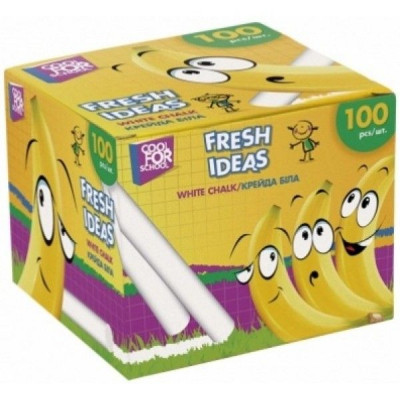 Крейда шкільна біла 100 штук Fresh Ideas Крейда шкільна біла 100 штук Fresh Ideas