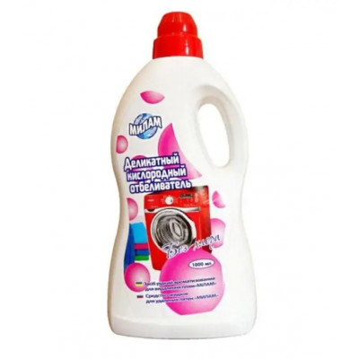 Засіб відбілюючий делікатний без хлору Мілам 1 л Засіб відбілюючий делікатний без хлору Мілам 1 л