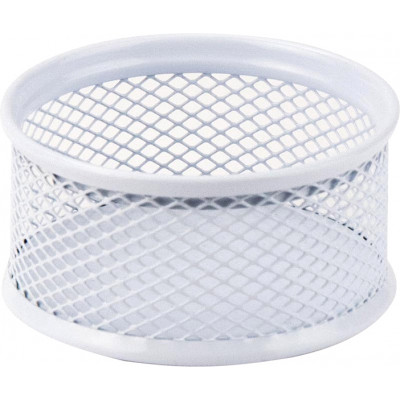 Підставка для скріпок біла металева 80x80x40 мм AXENT Підставка для скріпок біла металева 80x80x40 мм AXENT