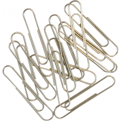 Скріпки нікельовані 50мм,100шт Скріпки нікельовані 50мм,100шт
