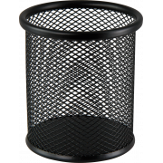 Підставка для ручок кругла 80х80х97мм, металева чорна