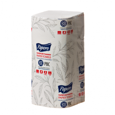 Полотенце целлюлозное Papero Z-укладка 225х220 мм 200 листов Полотенце целлюлозное Papero Z-укладка 225х220 мм 200 листов