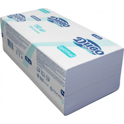 Рушники паперові білі V-складка Диво Бізнес Optimal VT 2ш 230х210 мм150шт 150шт Рушники паперові білі V-складка Диво Бізнес Optimal VT 2ш 230х210 мм150шт 150шт