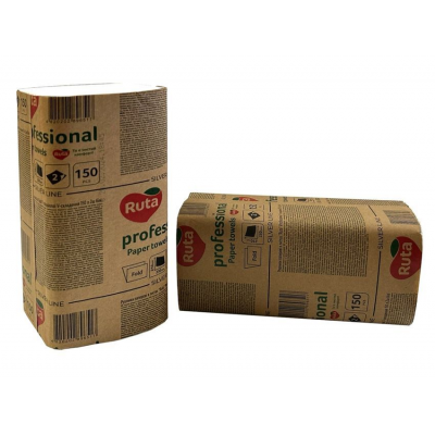 Рушники паперові "Ruta" V-склад. двошарові 230 х 210 мм 150л Рушники паперові "Ruta" V-склад. двошарові 230 х 210 мм 150л