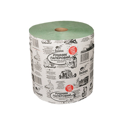 Рулонные бумажные полотенца 200х230 мм 640 листов зеленые 1 рулон Рулонные бумажные полотенца 200х230 мм 640 листов зеленые 1 рулон