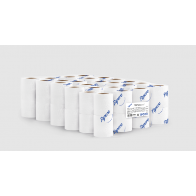 Папір туалетний целюлозний 15 м, на гільзі, 2-х шарів, білий PAPERO 48шт. Папір туалетний целюлозний 15 м, на гільзі, 2-х шарів, білий PAPERO 48шт.