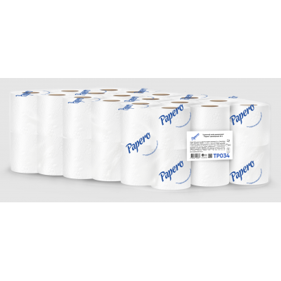 Папір туал. целюлозний 30м, на гільзі, 2-х шар., білий PAPERO 36шт. Папір туал. целюлозний 30м, на гільзі, 2-х шар., білий PAPERO 36шт.