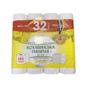 Туалетная бумага целлюлоза на гильзе 4-шар "Золото&quot...