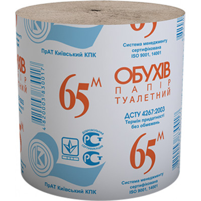 Туалетний папір Обухів 65 м Туалетний папір Обухів 65 м