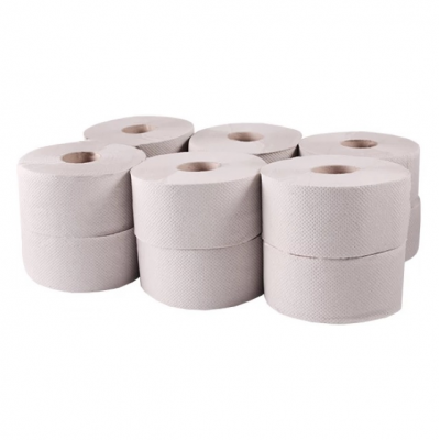 Папір туалетний макулатурний 1-шаровий 135 м рулон Jumbo Tischa Papier 12 штук Папір туалетний макулатурний 1-шаровий 135 м рулон Jumbo Tischa Papier 12 штук