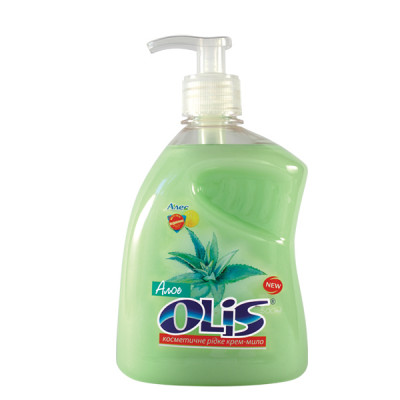 Жидкое мыло Olis Алоэ с дозатором 500 мл Жидкое мыло Olis Алоэ с дозатором 500 мл