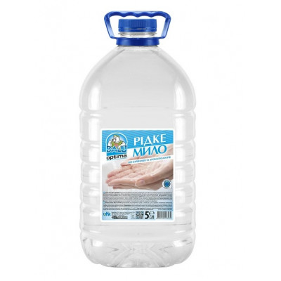 Мыло жидкое без отдушки BALU OPTIMA 5 л бутылка PET Мыло жидкое без отдушки BALU OPTIMA 5 л бутылка PET