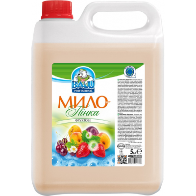 Мыло-пена Фруктовое РЕ канистра BALU 5 л Мыло-пена Фруктовое РЕ канистра BALU 5 л