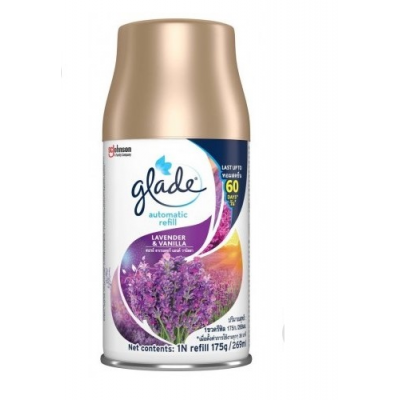 Змінний балон для автоматичного освіжувача повітря Glade Лаванда та ваніль 270 мілілітрів Змінний балон для автоматичного освіжувача повітря Glade Лаванда та ваніль 270 мілілітрів