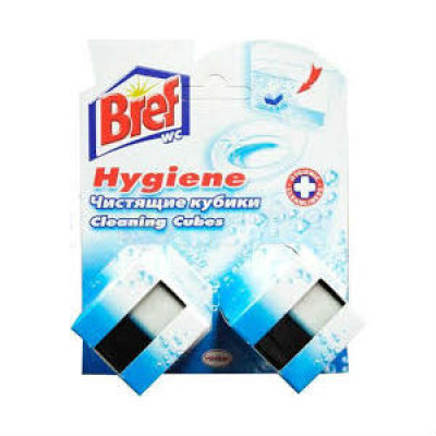 Чистящие кубики Бреф Актив Гигиена для унитаза 2х50 грамм Чистящие кубики Бреф Актив Гигиена для унитаза 2х50 грамм