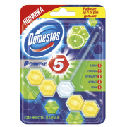 Туалетный блок Domestos пуаэр 5 свежесть лайма 55 г