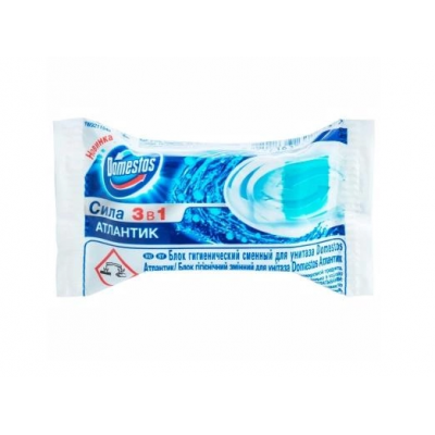 Туалетный блок Domestos Атлантик сменный блок 35 г Туалетный блок Domestos Атлантик сменный блок 35 г