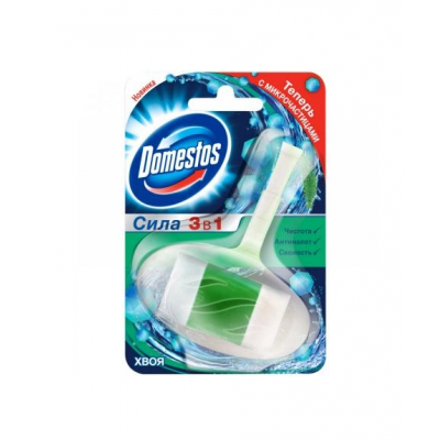 Туалетный блок Domestos Хвоя 40 г Туалетный блок Domestos Хвоя 40 г