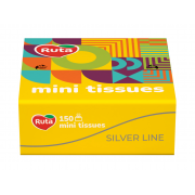 Платочки бумажные10.5х20 см 2-х слойные 150 штук Mini Tissues Ruta
